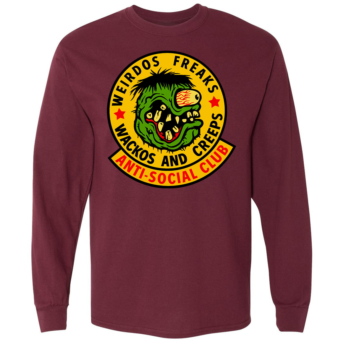 Long Sleeve T-Shirt - CSJ94T1V - Maroon - 11
