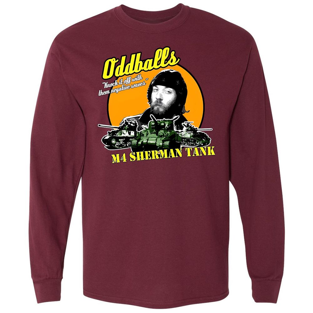 Long Sleeve T-Shirt - N61JVDHB - Maroon - 11