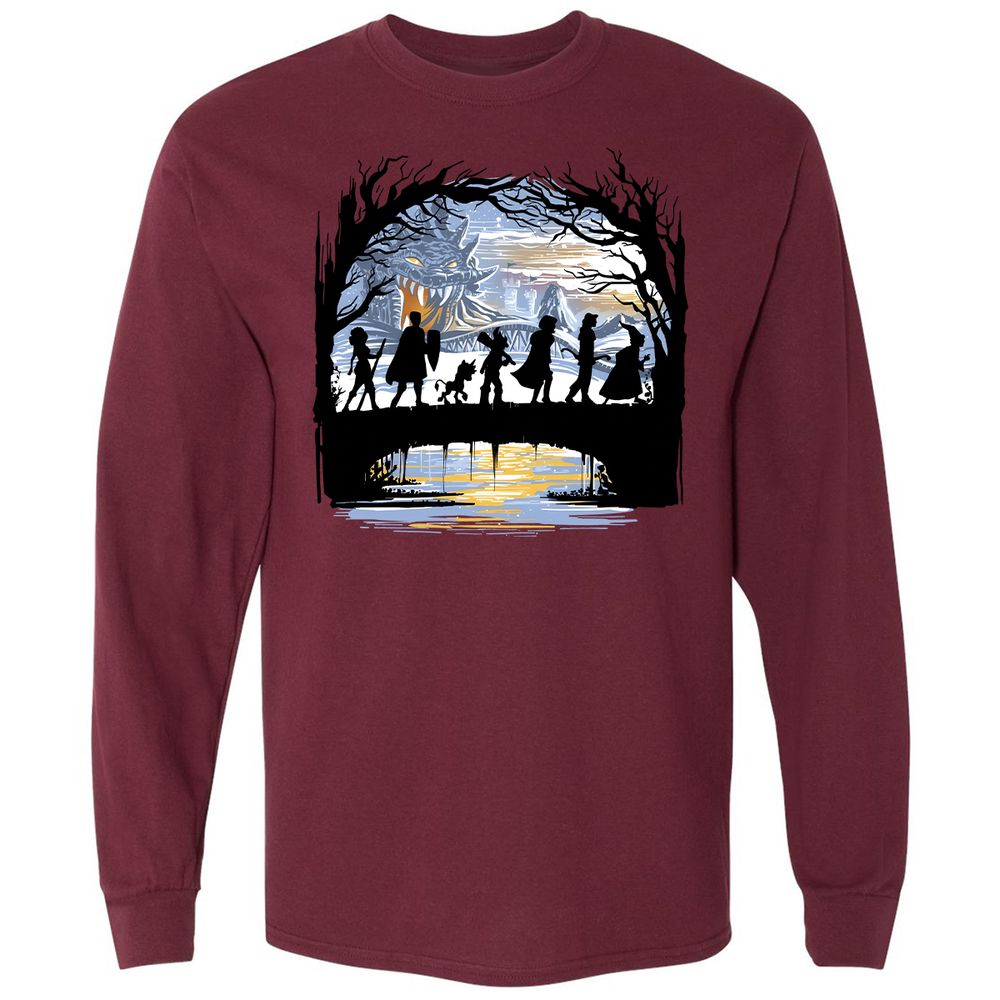 Long Sleeve T-Shirt - 6CL3C7PP - Maroon - 11