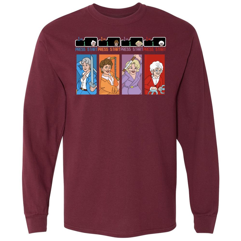 Long Sleeve T-Shirt - BJH3MVRS - Maroon - 11