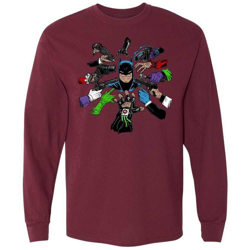 Long Sleeve T-Shirt - HQED41RW - Maroon - 11