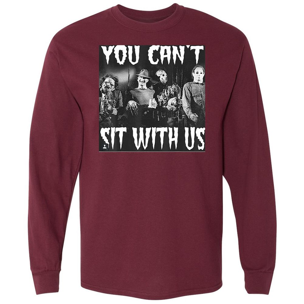 Long Sleeve T-Shirt - PQLQE4F8 - Maroon - 11