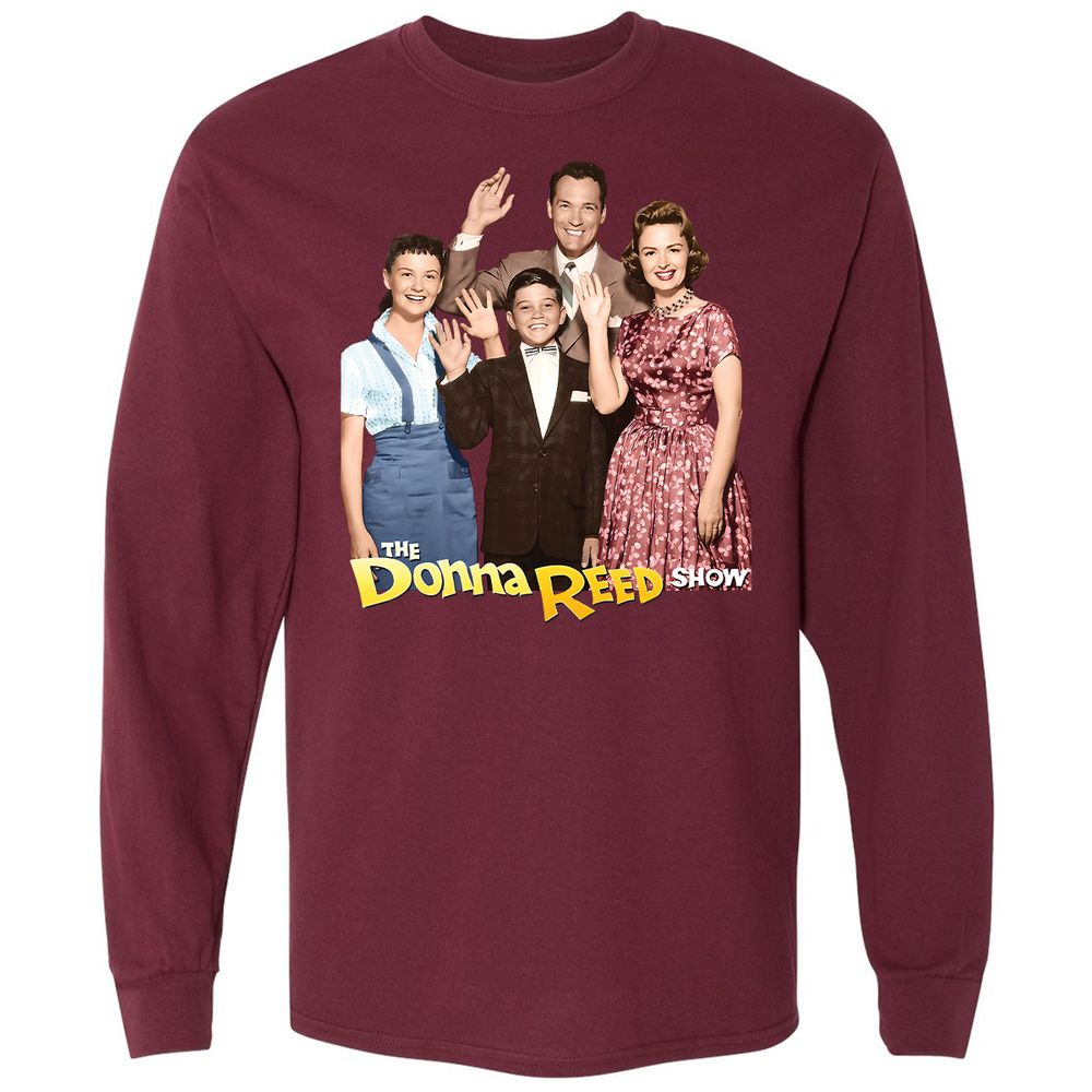 Long Sleeve T-Shirt - T7VV9JJV - Maroon - 11