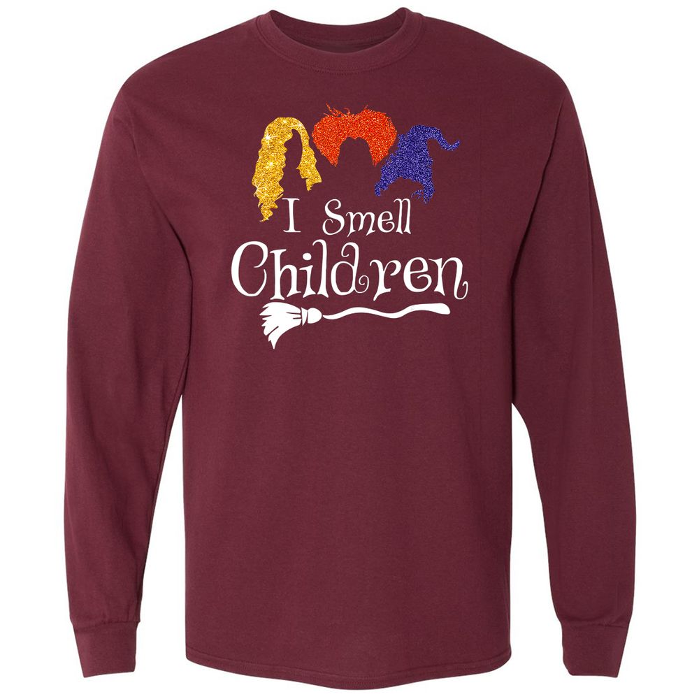 Long Sleeve T-Shirt - G3KY8G73 - Maroon - 11
