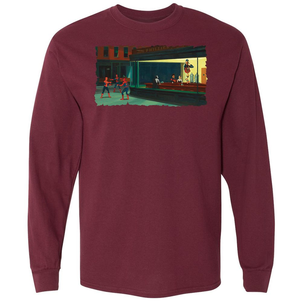 Long Sleeve T-Shirt - K7EKEPWV - Maroon - 11