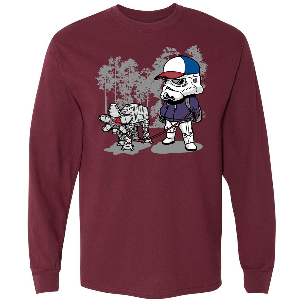 Long Sleeve T-Shirt - F193JLH8 - Maroon - 11