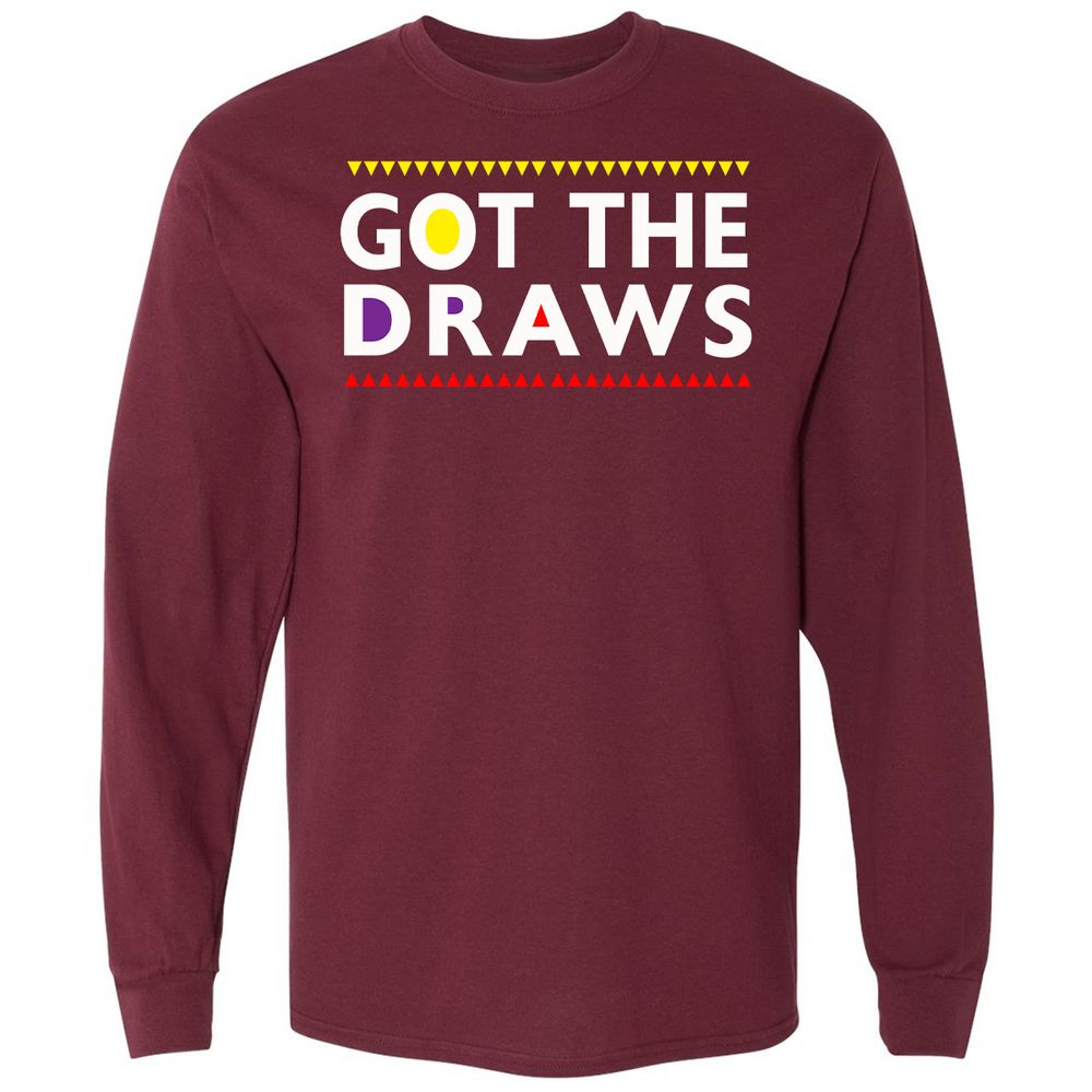 Long Sleeve T-Shirt - GMRHT8WH - Maroon - 11