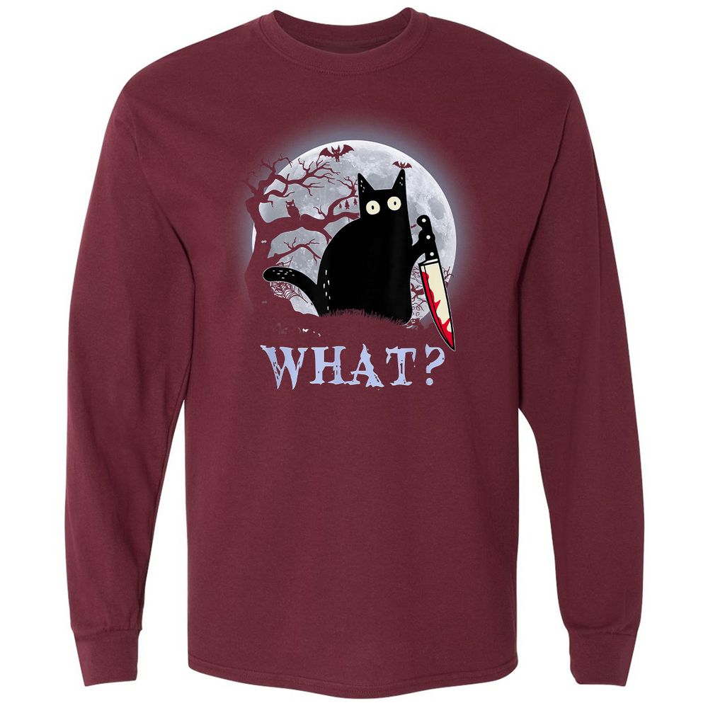 Long Sleeve T-Shirt - BKADJ9DH - Maroon - 11