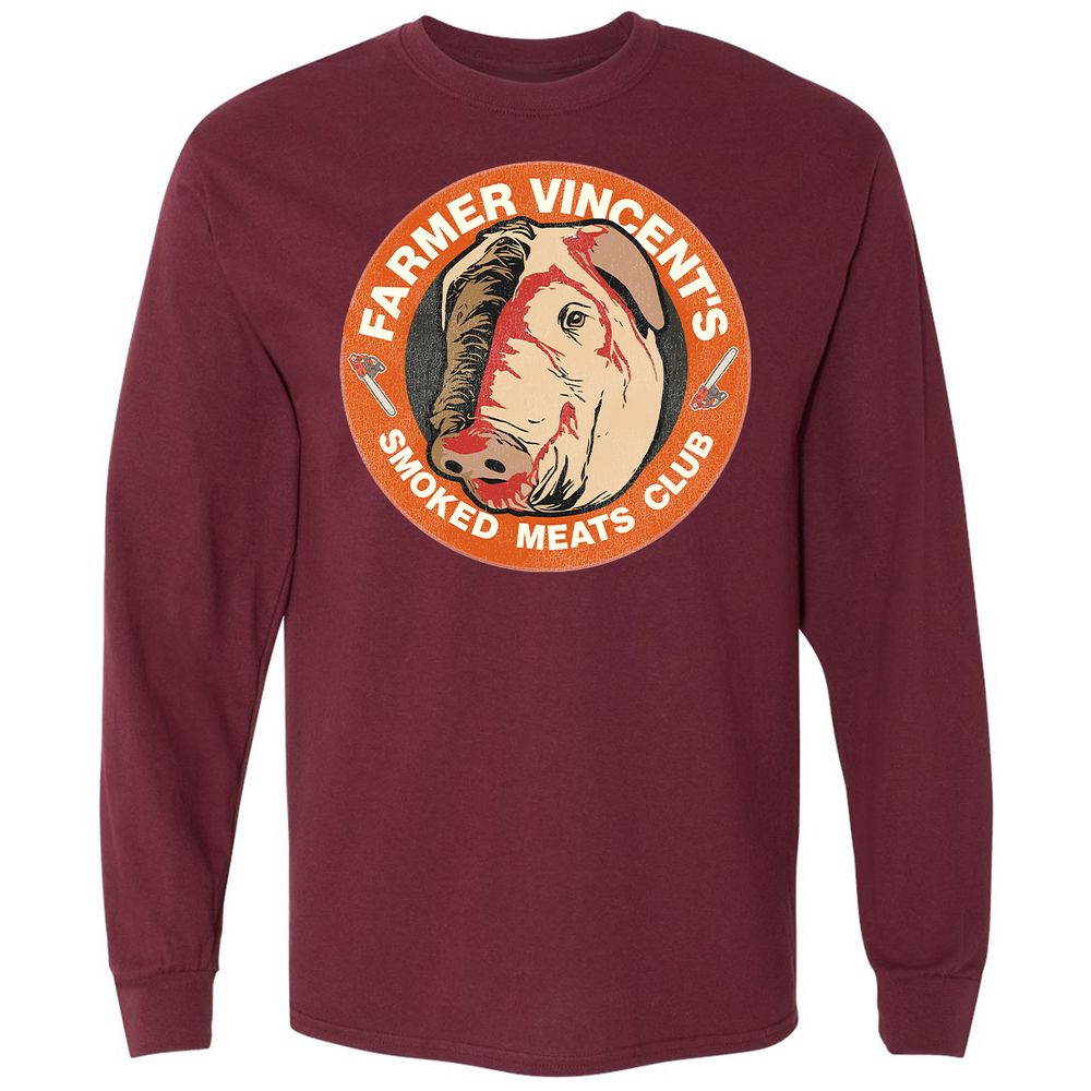 Long Sleeve T-Shirt - A5CRVHKU - Maroon - 11