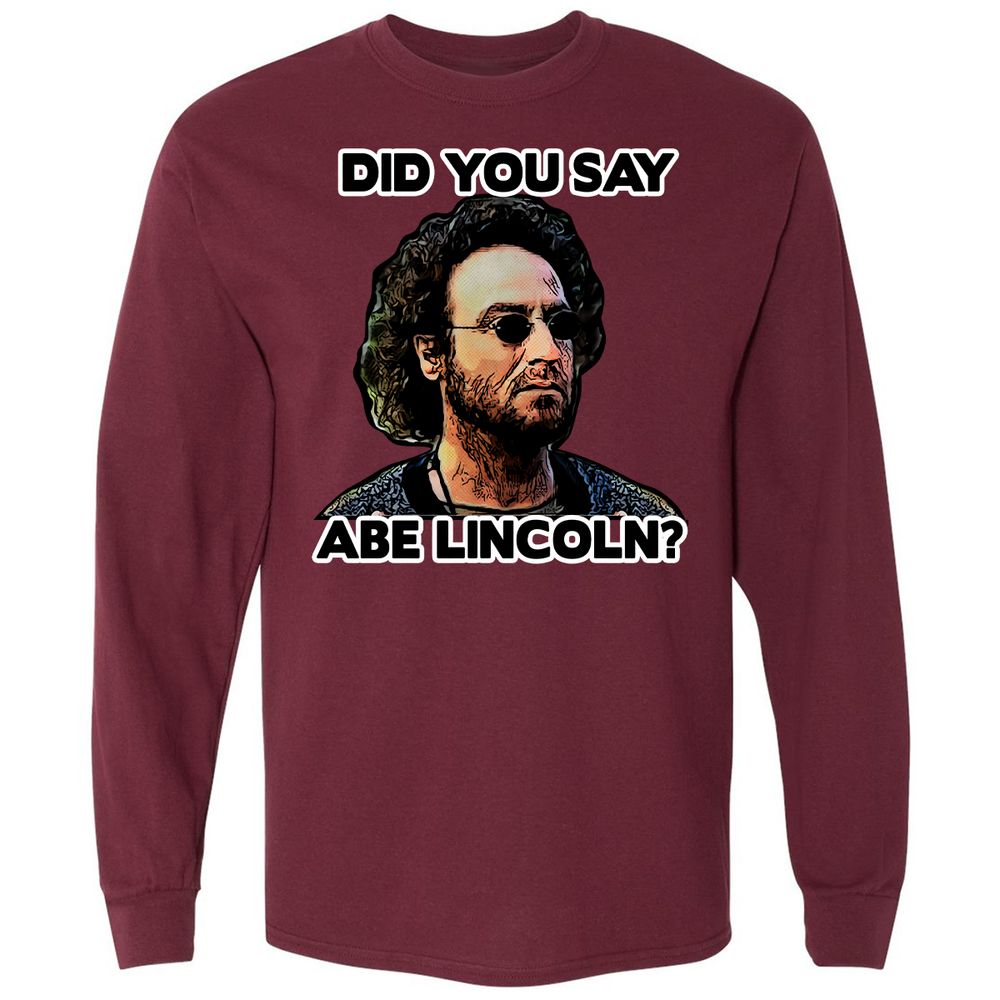 Long Sleeve T-Shirt - MDGD2XF3 - Maroon - 11