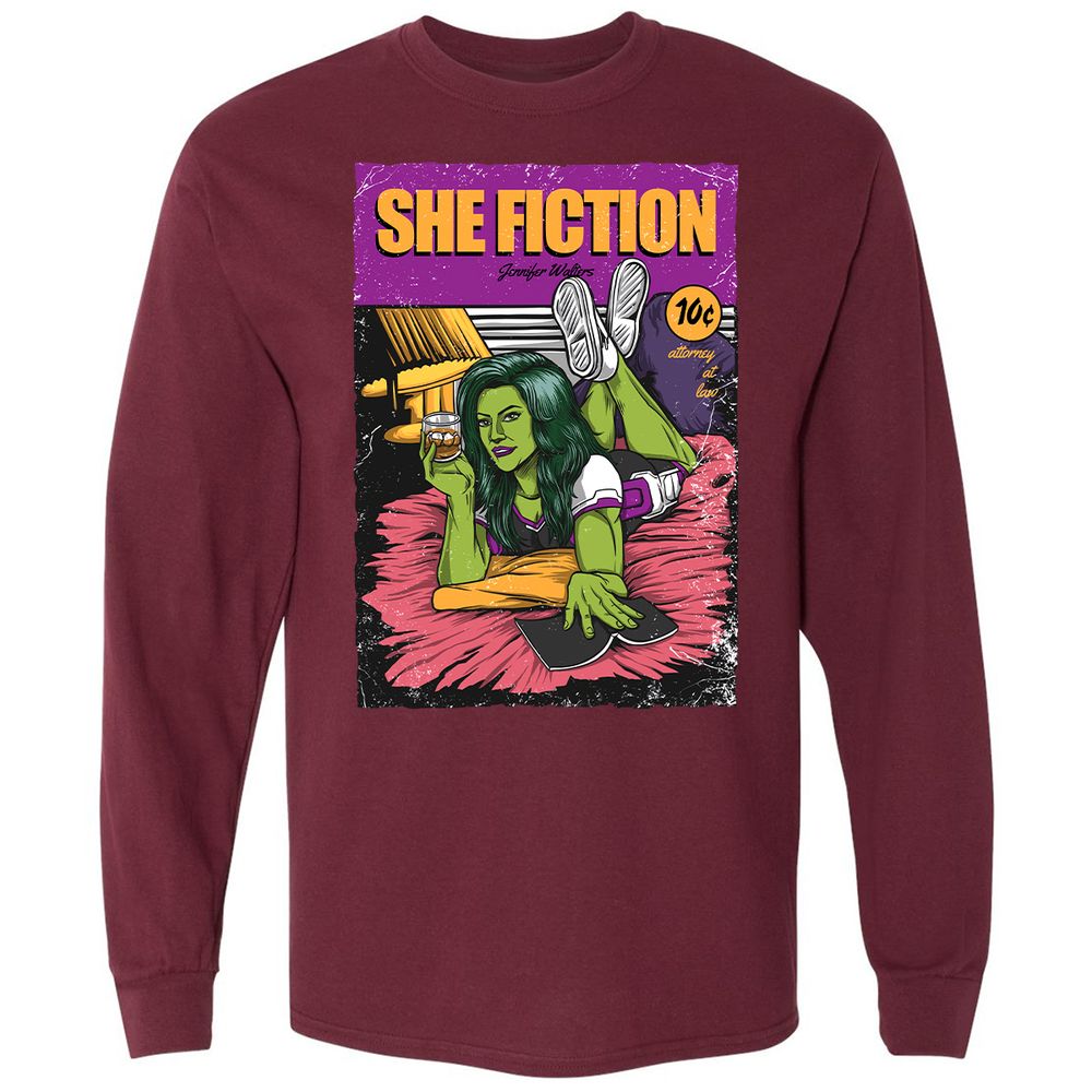 Long Sleeve T-Shirt - KJ35ZQ26 - Maroon - 11