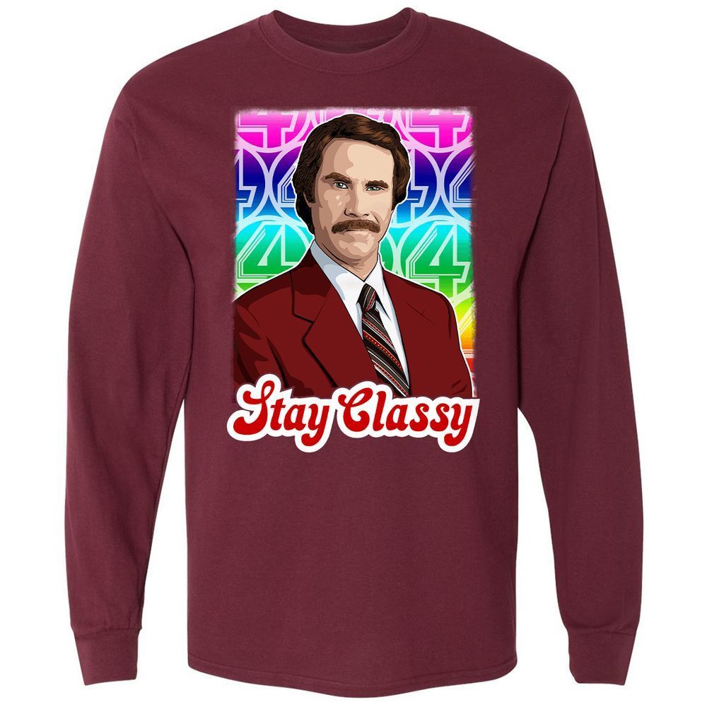 Long Sleeve T-Shirt - EV6J681P - Maroon - 11