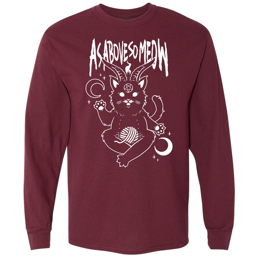 Long Sleeve T-Shirt - Q7L19YLF - Maroon - 11