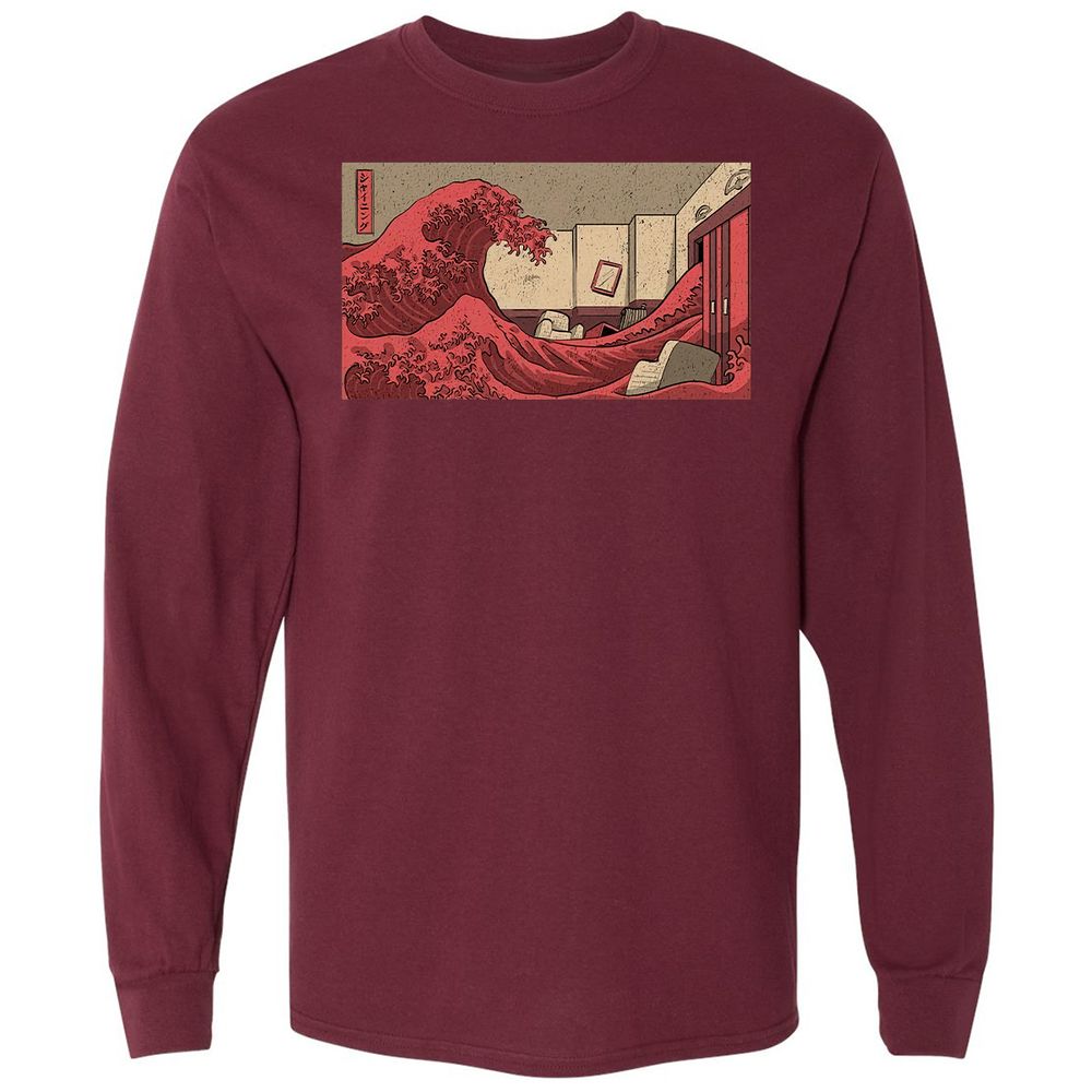 Long Sleeve T-Shirt - HZ7428UH - Maroon - 11