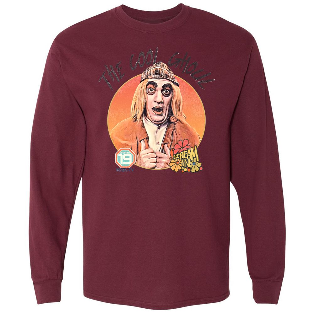 Long Sleeve T-Shirt - MHN8AZK7 - Maroon - 11