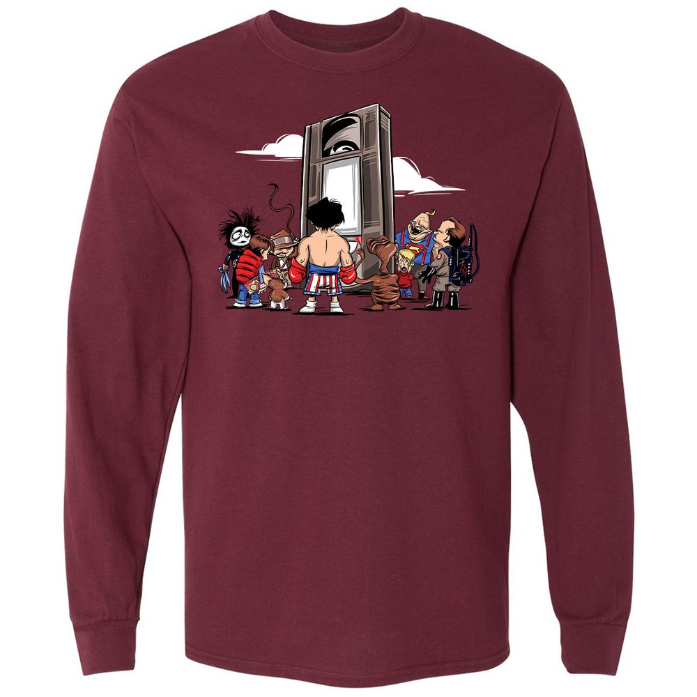 Long Sleeve T-Shirt - NBNZCGGT - Maroon - 11