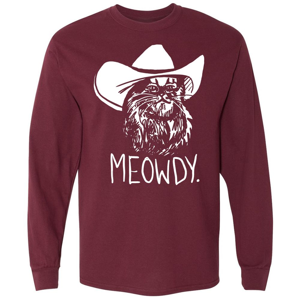 Long Sleeve T-Shirt - DBWFZ6K5 - Maroon - 11