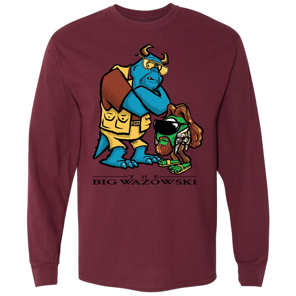 Long Sleeve T-Shirt - WS1LLF4Y - Maroon - 11