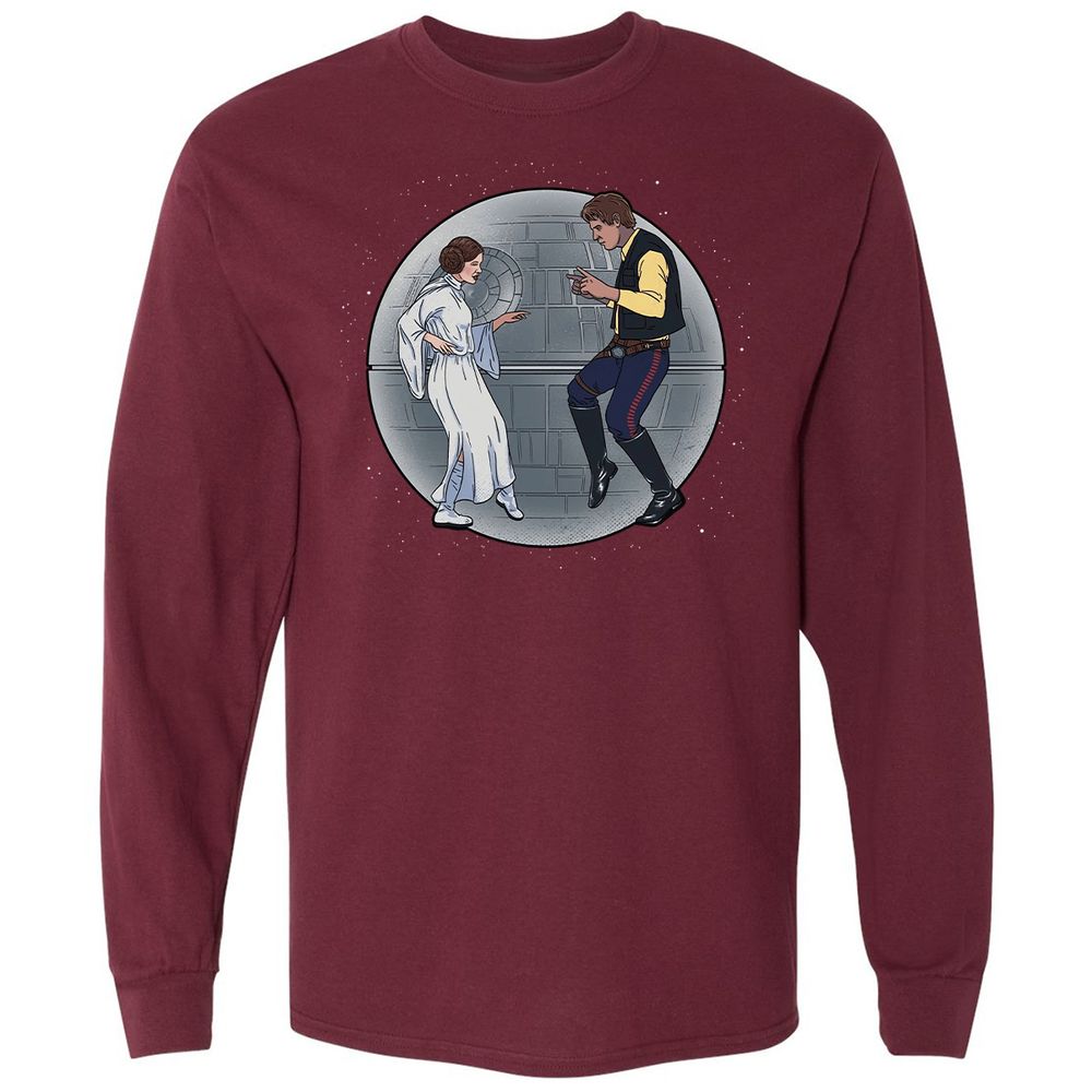 Long Sleeve T-Shirt - SRV5XQ3L - Maroon - 11