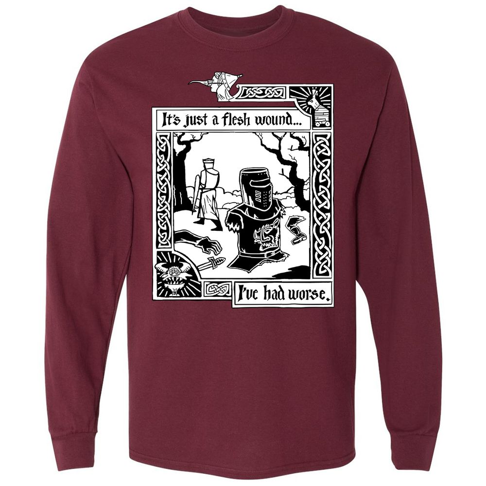 Long Sleeve T-Shirt - 3H8UDE3Z - Maroon - 11