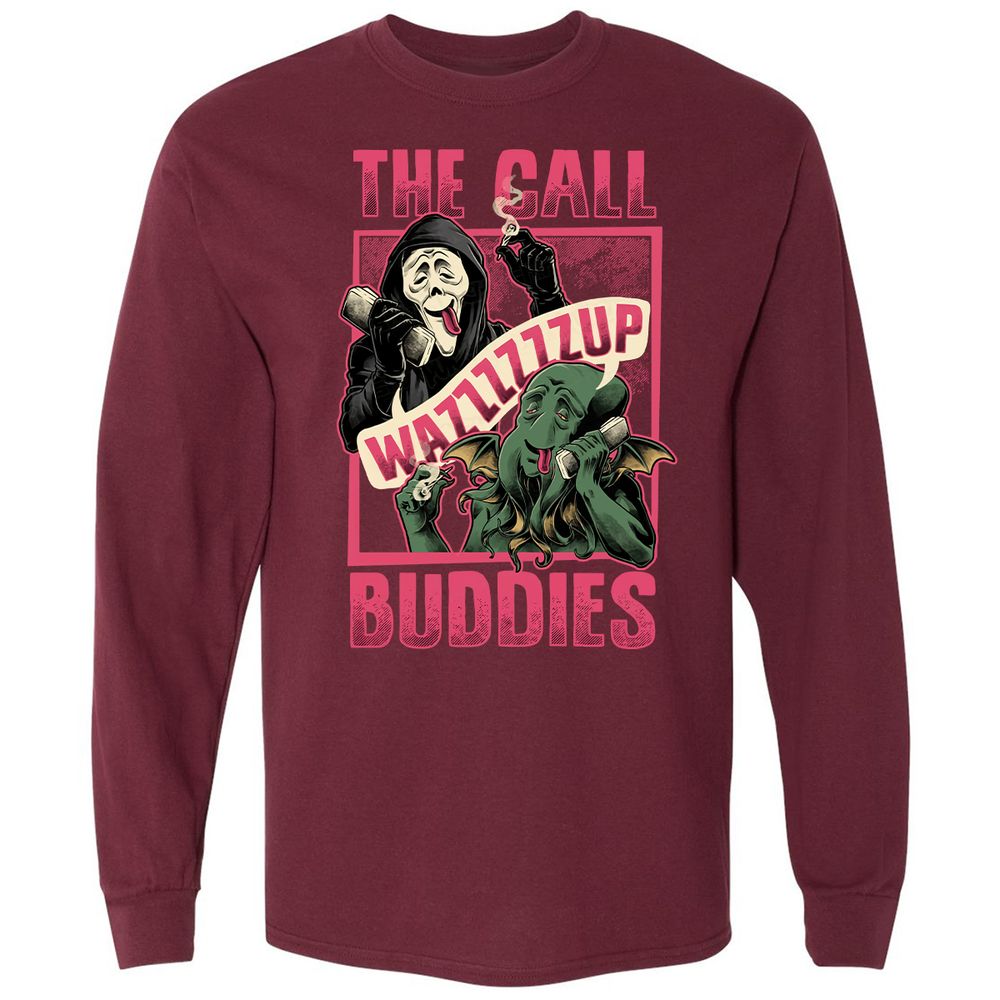 Long Sleeve T-Shirt - 9ZS49Q5D - Maroon - 11