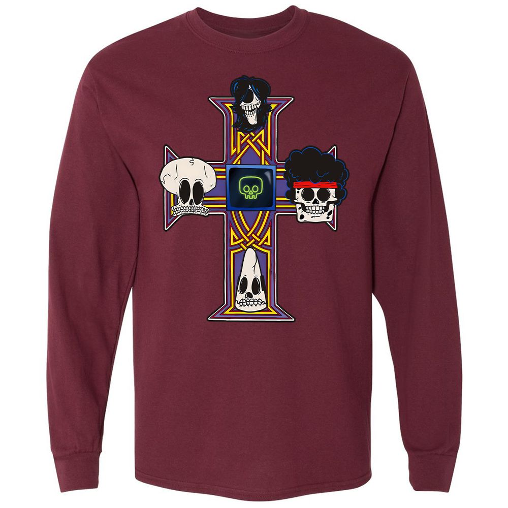 Long Sleeve T-Shirt - G2S69KL5 - Maroon - 11