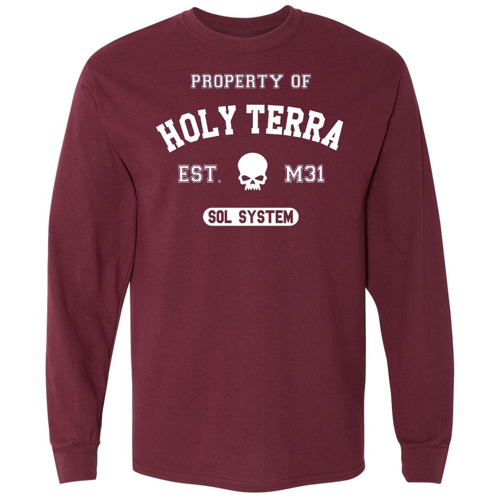 Long Sleeve T-Shirt - 7714S7HW - Maroon - 11