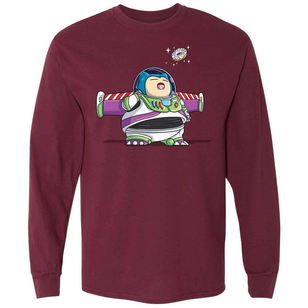 Long Sleeve T-Shirt - 61V485JH - Maroon - 11