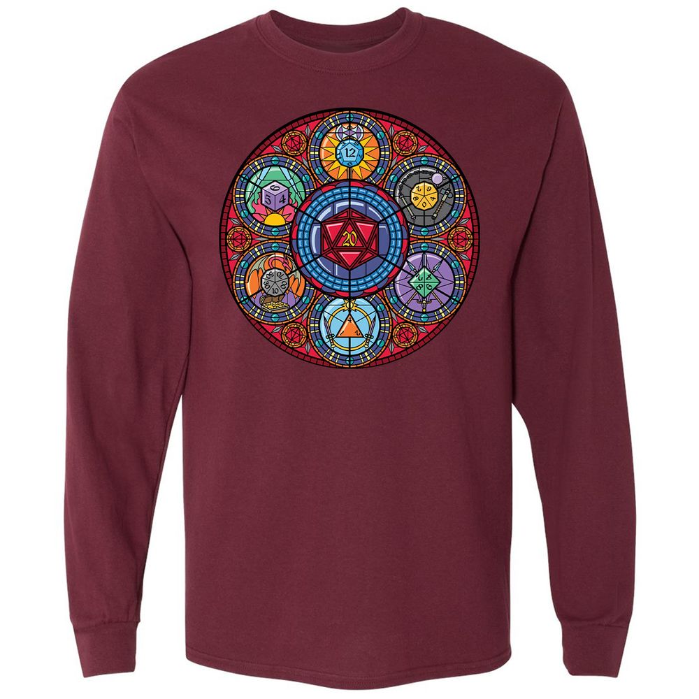 Long Sleeve T-Shirt - ZSNFTE2U - Maroon - 11