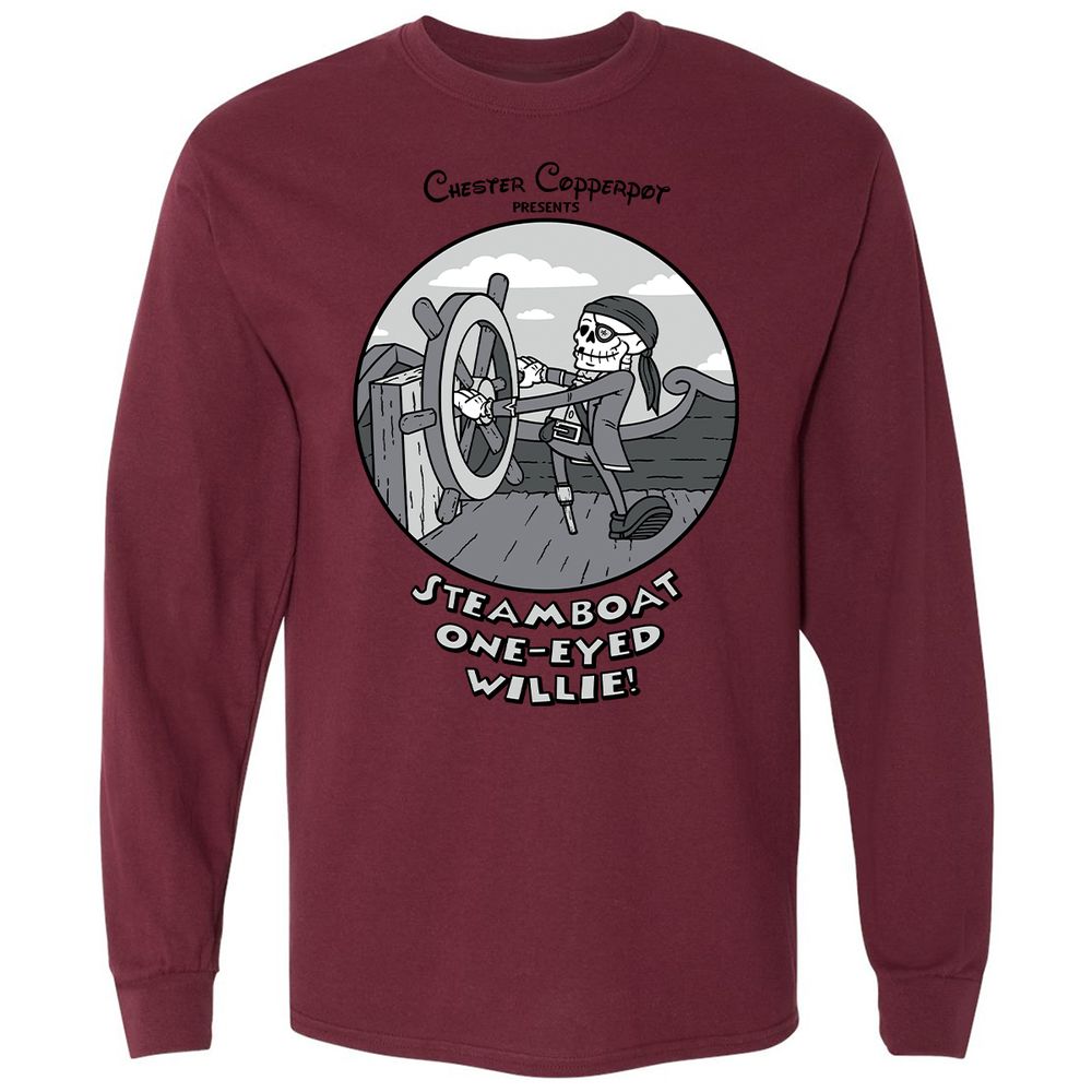 Long Sleeve T-Shirt - CSKM7NZY - Maroon - 11