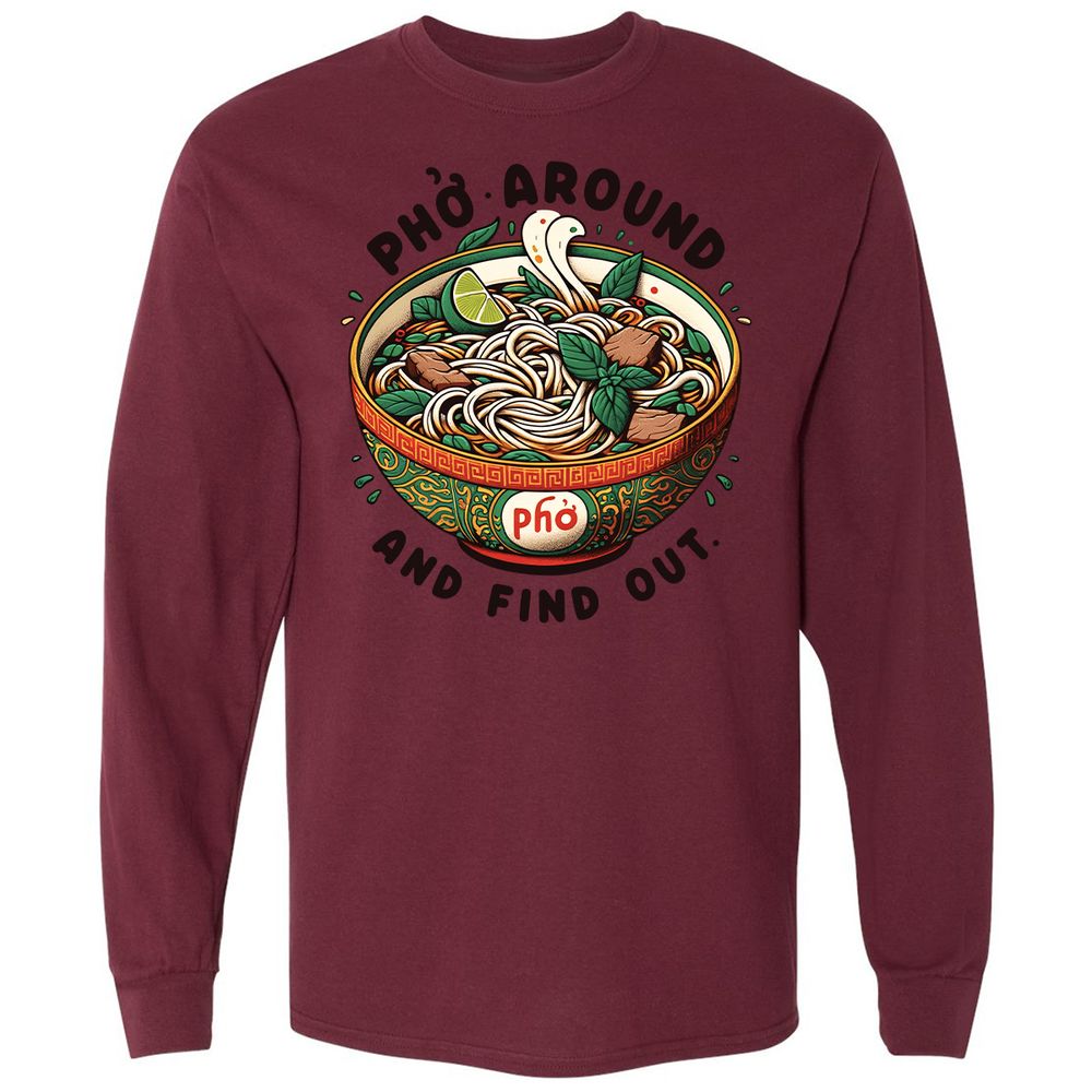 Long Sleeve T-Shirt - 36CBHMBX - Maroon - 11