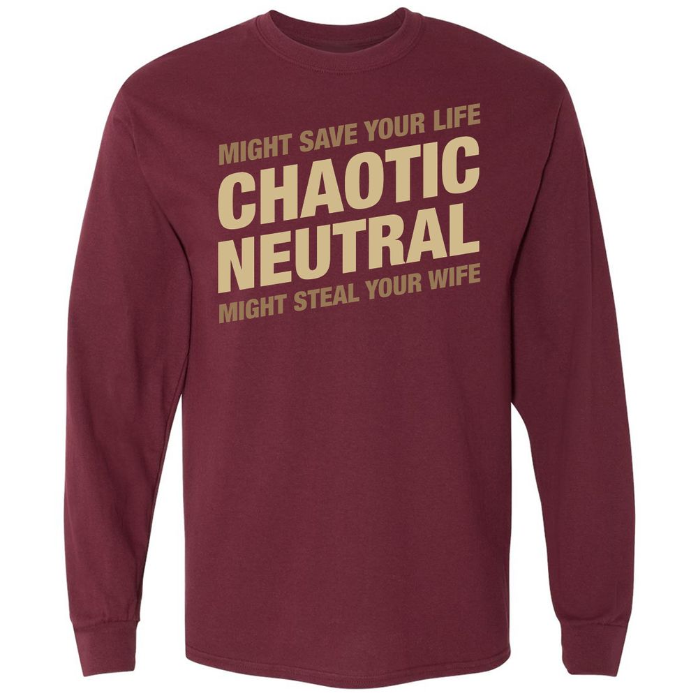 Long Sleeve T-Shirt - XTWKZQ75 - Maroon - 11