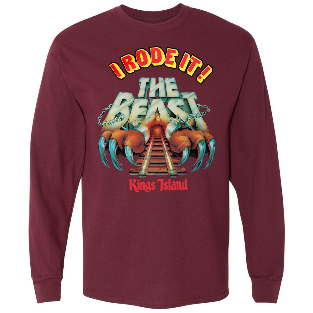Long Sleeve T-Shirt - 7D4S3V8Y - Maroon - 11