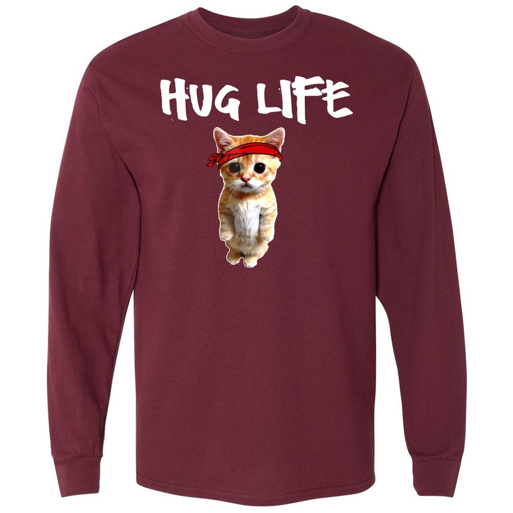 Long Sleeve T-Shirt - Q2UHG16T - Maroon - 11