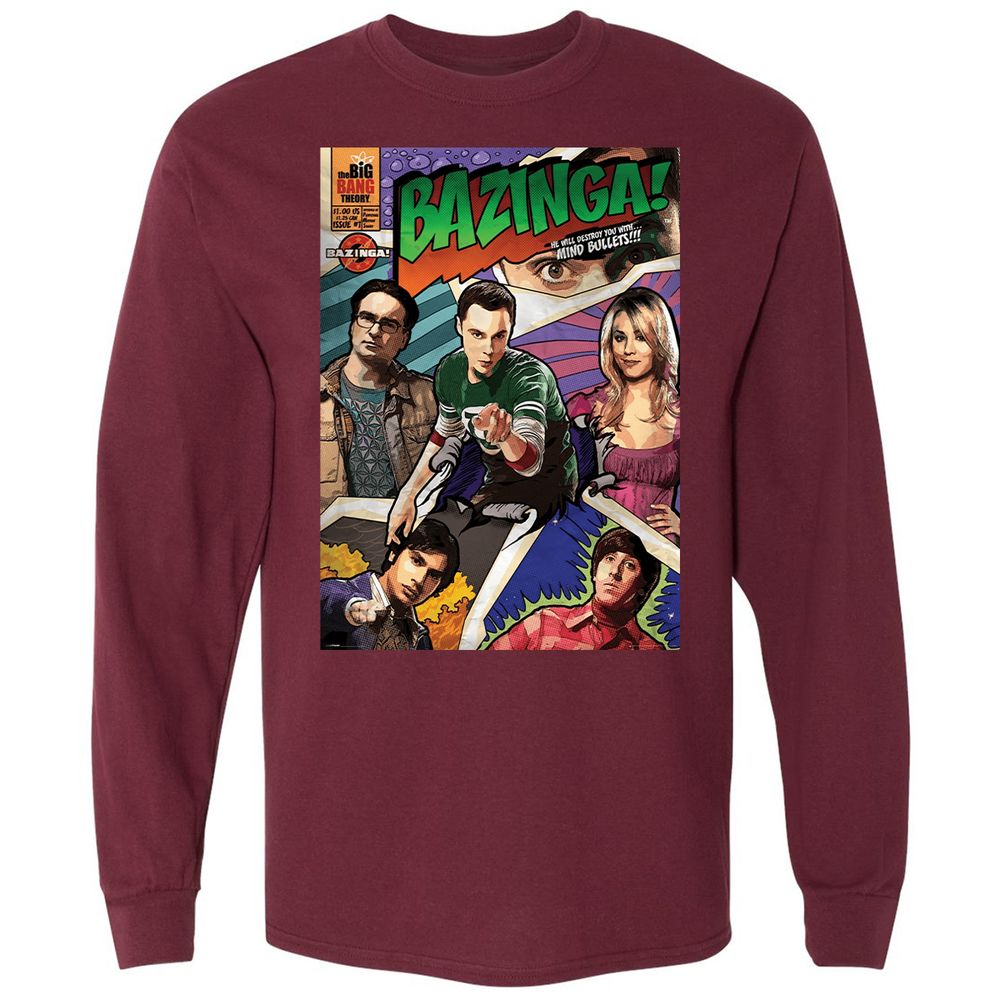 Long Sleeve T-Shirt - S3CBC62E - Maroon - 11