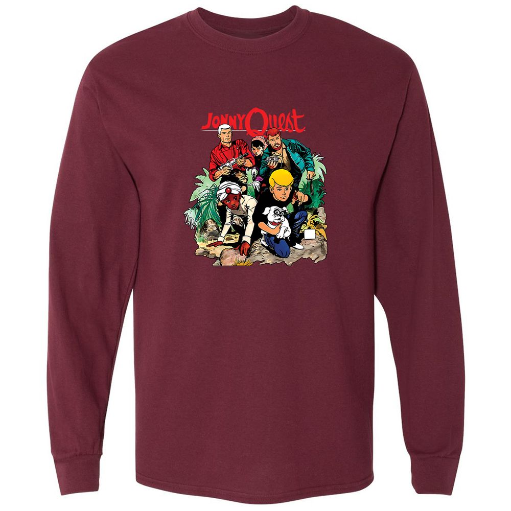 Long Sleeve T-Shirt - 7EQVG73D - Maroon - 11