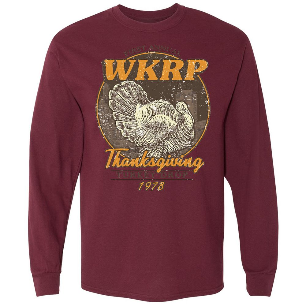 WKRP Turkey Drop - Maroon - 11