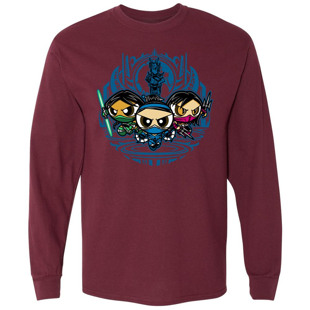 Long Sleeve T-Shirt - B9AT11ZP - Maroon - 11