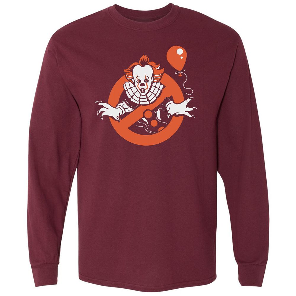 Long Sleeve T-Shirt - M4H6X5ER - Maroon - 11