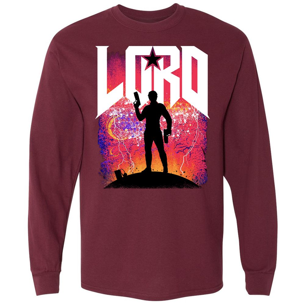 Long Sleeve T-Shirt - 5ZDCKW6V - Maroon - 11