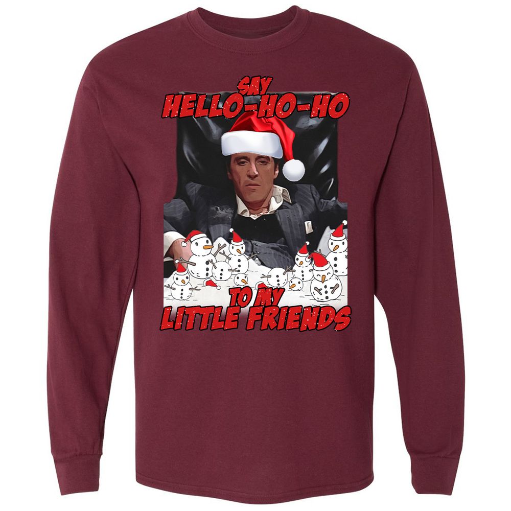 Long Sleeve T-Shirt - 37HTM6BW - Maroon - 11
