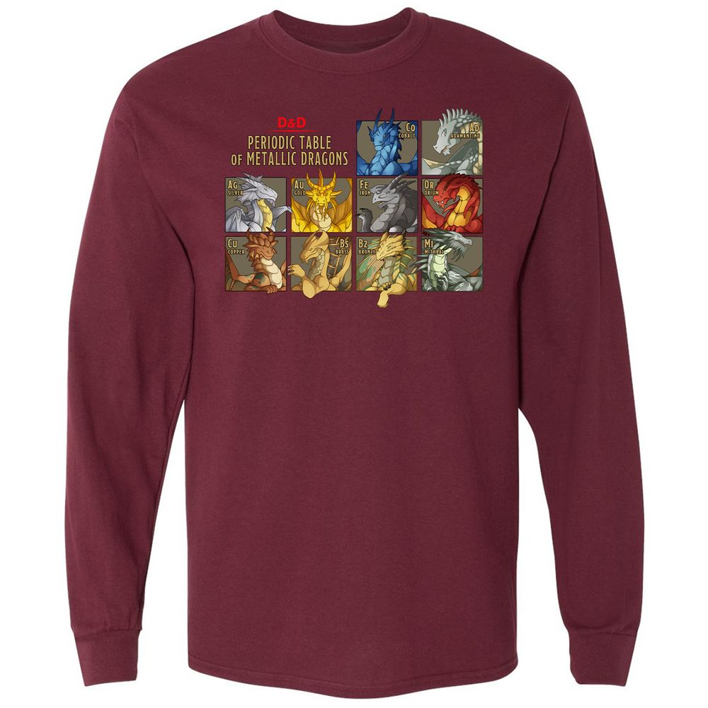 Long Sleeve T-Shirt - CJD79F3Z - Maroon - 11
