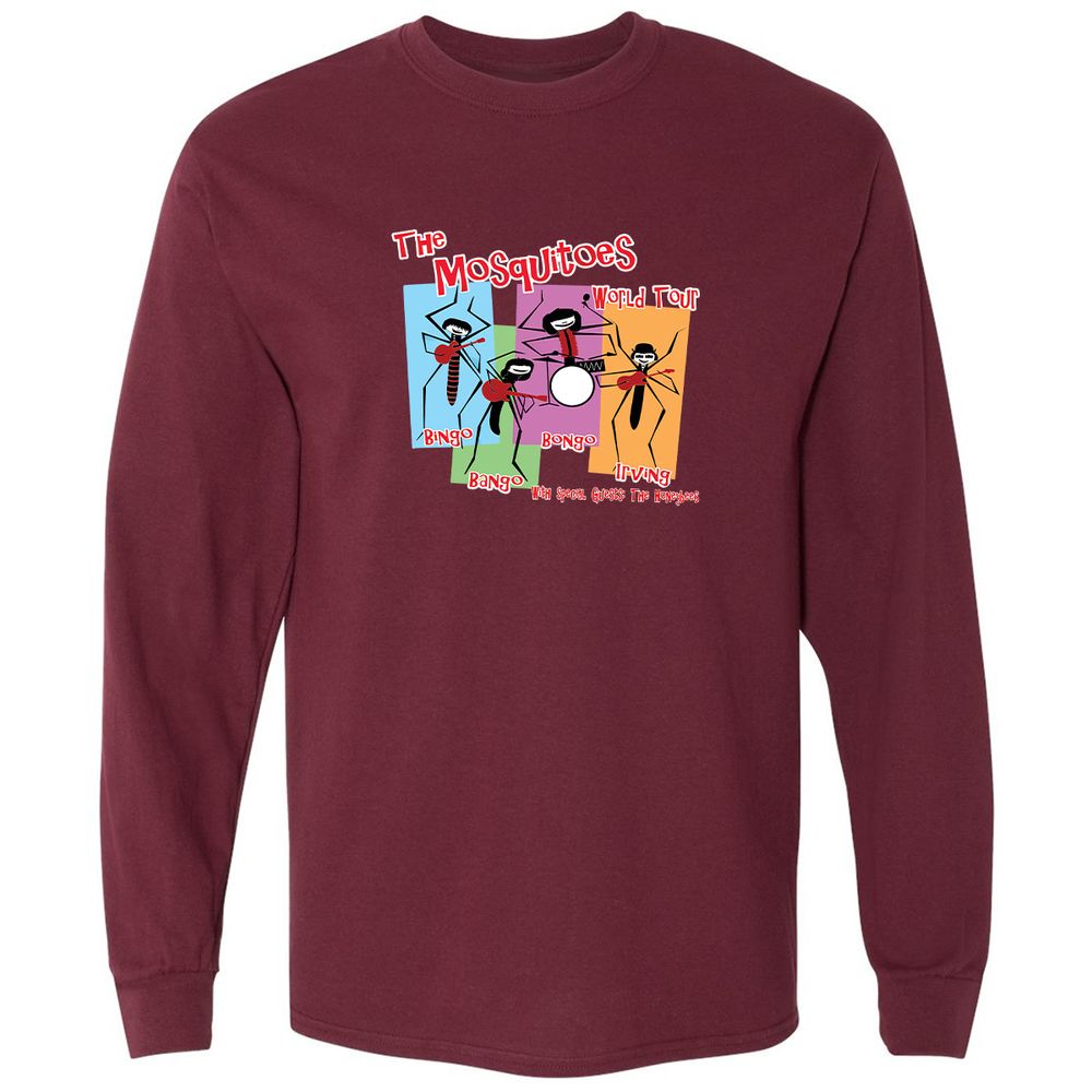 Long Sleeve T-Shirt - 3B9UR7LT - Maroon - 11