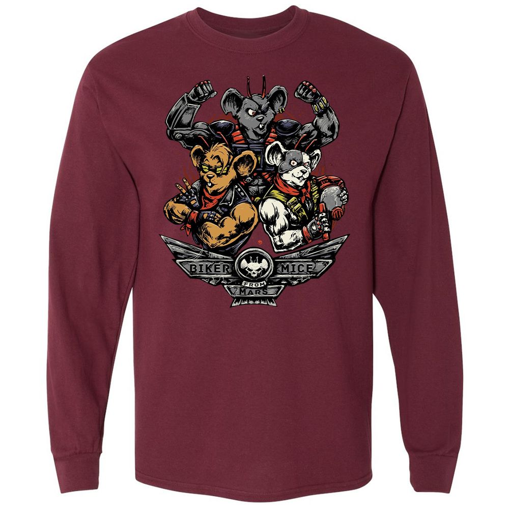 Long Sleeve T-Shirt - 5RB3PQN5 - Maroon - 11