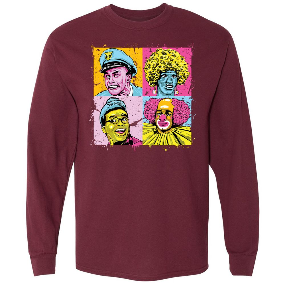Long Sleeve T-Shirt - M2NSATUL - Maroon - 11