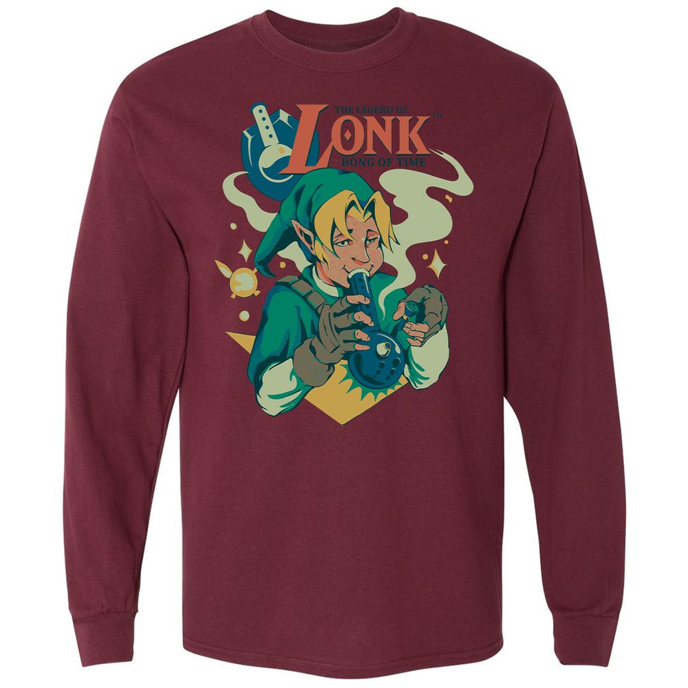 Long Sleeve T-Shirt - UGBB5T64 - Maroon - 11