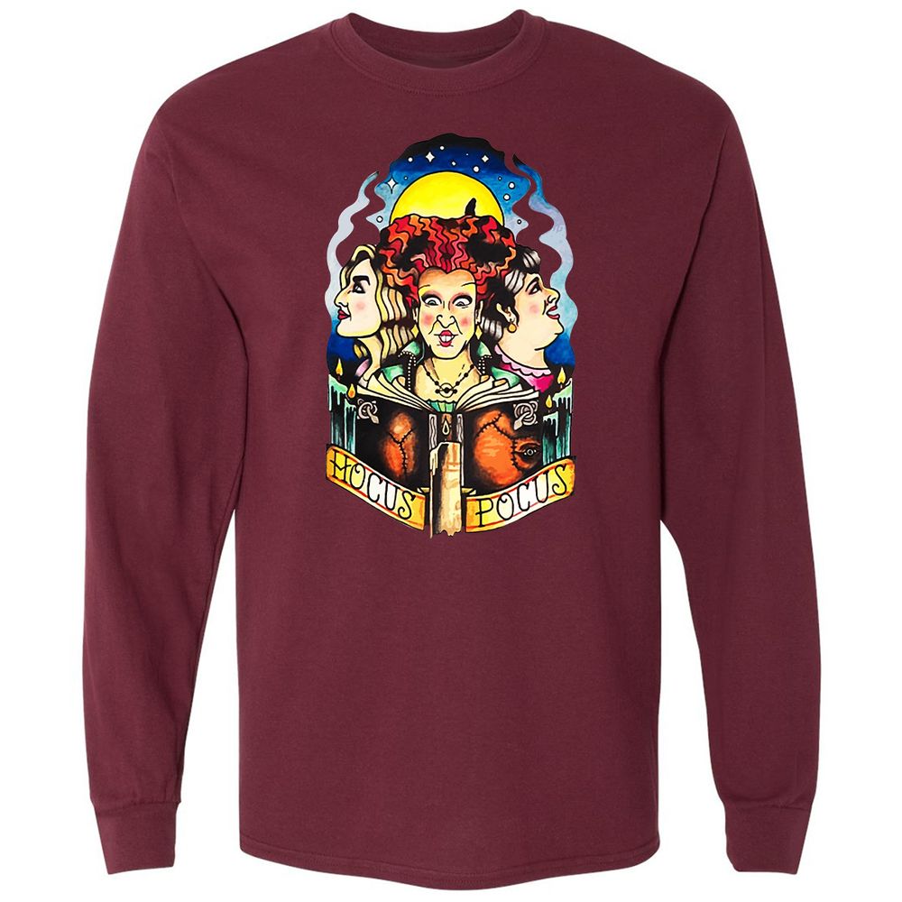 Long Sleeve T-Shirt - 7HJ57YL1 - Maroon - 11