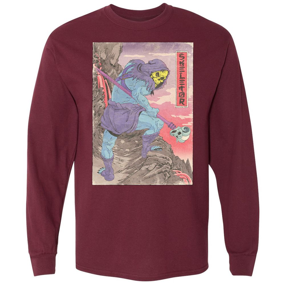 Long Sleeve T-Shirt - GWNTJHEJ - Maroon - 11