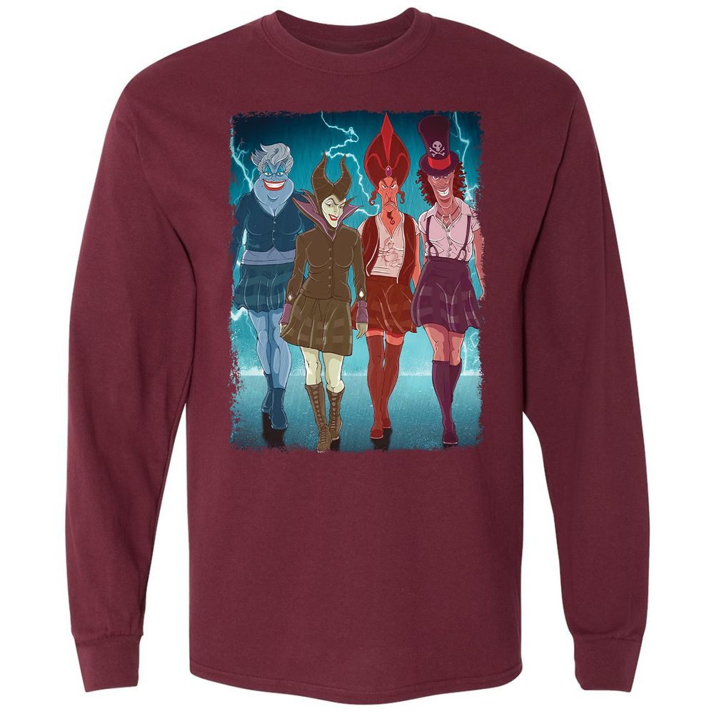 Long Sleeve T-Shirt - 6HVFMCG9 - Maroon - 11