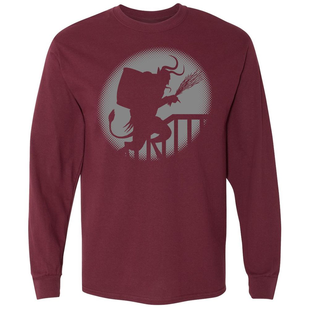 Long Sleeve T-Shirt - 3AVSU4D8 - Maroon - 11